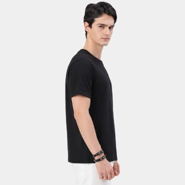 Dark Black Round Neck T-Shirt
