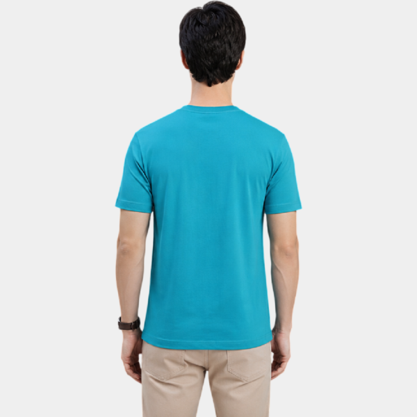 BL1 B Aqua Blue Round Neck T-Shirt
