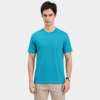 BL1 F Aqua Blue Round Neck T-Shirt
