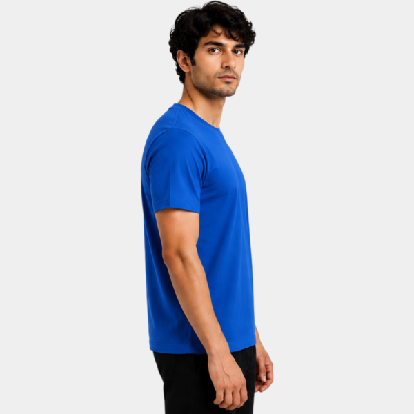 Bl LS Round Neck T-Shirt - Blue Color