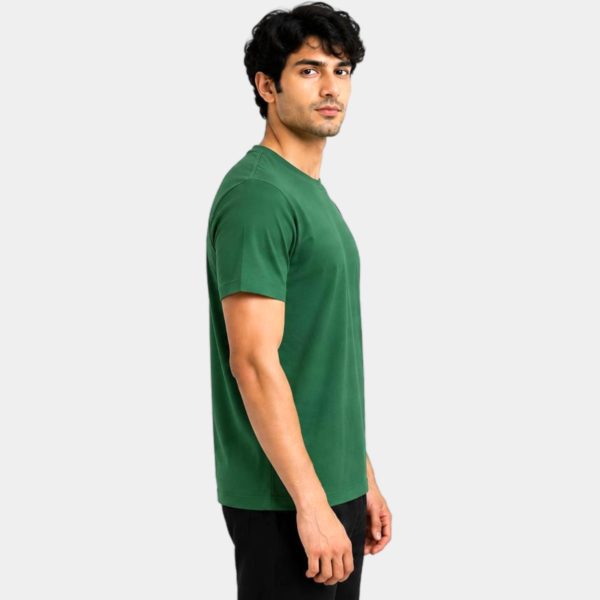 Round Neck T-Shirt - Green Color