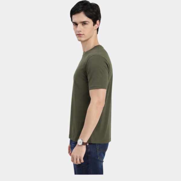 G1 LS Olive Green Round Neck T-Shirt