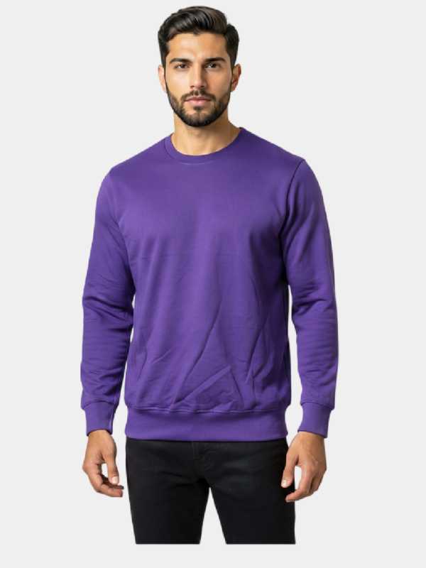 Premium Crew Neck Sweatshirt - French Lilac