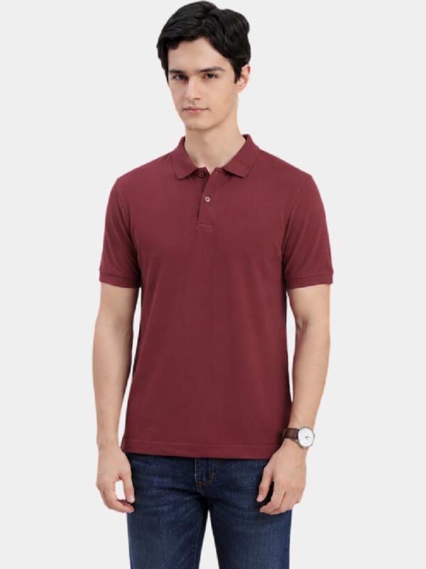 R F Maroon Polo T-Shirt