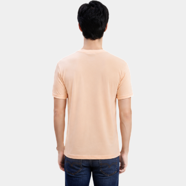 R1 B Peach Round Neck T-Shirt