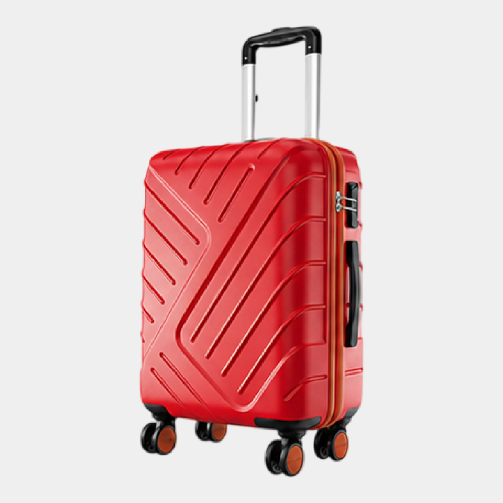 Premium Hard Shell Cabin Trolley Luggage - Red