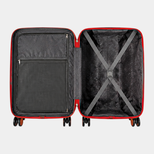 Premium Hard Shell Cabin Trolley Luggage - Red