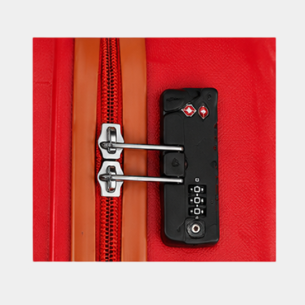 Premium Hard Shell Cabin Trolley Luggage - Red